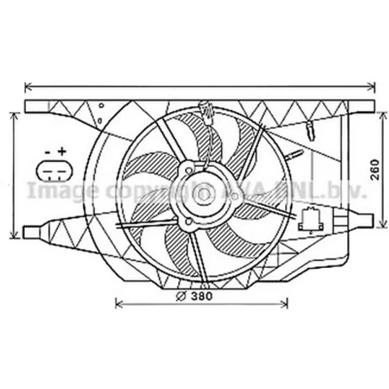 Ventilator motor RENAULT LAGUNA 2 2001->2007 2.2 dCi 85KW 116CP , pentru motor G9T 600 perioada 2004 2005