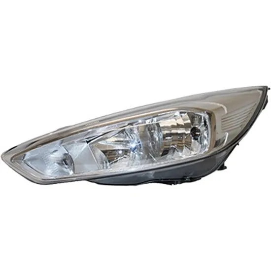 Far stanga FORD FOCUS 3 2010->2019 perioada 2010 2011 2012 2013 2014 2015 2016 2017 2018 de la an de fabricatie 10/2014, cu motor reglaj, argintiu, semnal transparent, cu reglaj electric, cu bec H7/H1