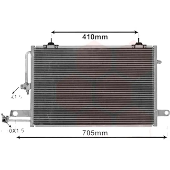 Radiator aer conditionat VOLVO V40 Cross Country 2012-> D4 130KW 177CP , pentru motor D 5204 T4 perioada 2012 2013 2014