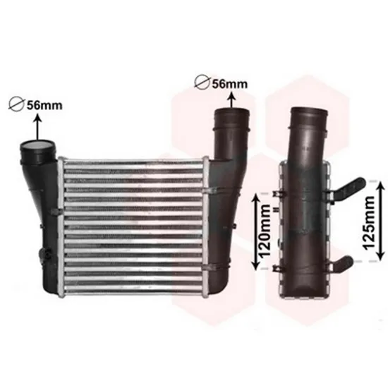 Intercooler AUDI A6 C5 1997->2005 Radiator intercooler 1,9TDi (22x21,5x6,2) 2001-> Perioada 2001 2002 2003 2004 2005
