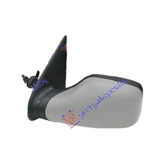Oglinda PEUGEOT 106 2 1996->2002 Oglinda exterioara mecanica cu cabluri pentru vopsit PARKING stanga Perioada 1996 1997 1998 1999 2000 2001 2002