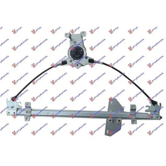 Macara Usa NISSAN NAVARA D40 2004->2014 Macara usa fata pentru 4 usi reglaj electric fara motor stanga, Perioada 2004 2005 2006 2007 2008 2009 2010 2011 2012 2013 2014 2015