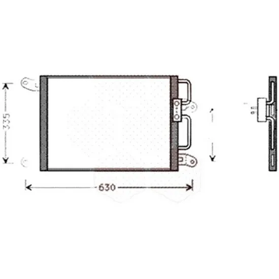 Radiator aer conditionat VW SCIROCCO 2008->2017 2.0 TDI 130KW 177CP , pentru motor CFGC perioada 2013 2014,2015,2016 2017