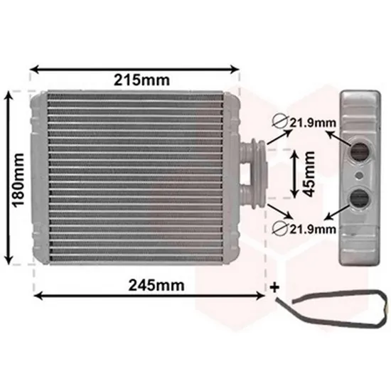 Radiator Incalzire SKODA RAPID 2011->2019 Calorifer 178x171x32 BR Perioada 2012 2013 2014 2015 2016 2017 2018