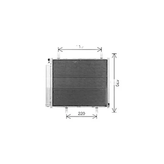 Radiator aer conditionat MERCEDES VITO W638 1997->2003 pentru 110 D 2.3 , perioada 1997 1998 1999 2000 2001 2002 2003