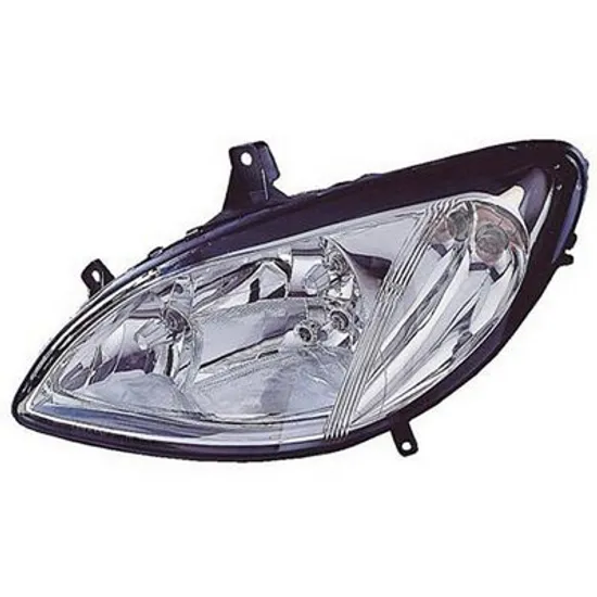 Far stanga MERCEDES V-CLASS VIANO W639 2010-> perioada 2010 2011 2012 2013 2014 2015 pana la an de fabricatie 10/2010, fara motor reglaj, semnal transparent, cu reglaj electric, cu far de ceata, cu bec H7/H7/H7