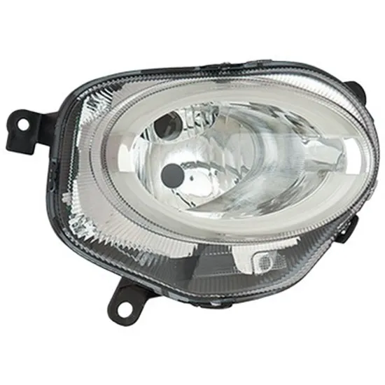 Far dreapta FIAT 500 2007->, 500 C 2009-> perioada 2009 2010 2011 2012 2013 2014 2015 de la an de fabricatie 07/2015, cu faza lunga, cu bec H7, cu bec LED