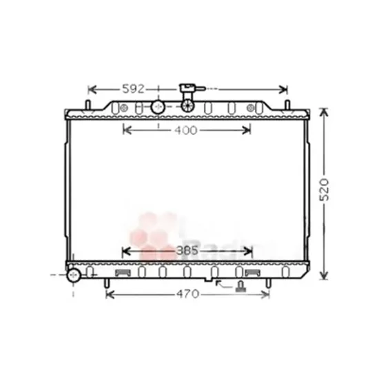 Radiator Motor NISSAN X-TRAIL T30 2001->2013 Radiator apa pentru 2 0 T D 2007 -> 45x69 Perioada 2007 2008 2009 2010 2011 2012 2013