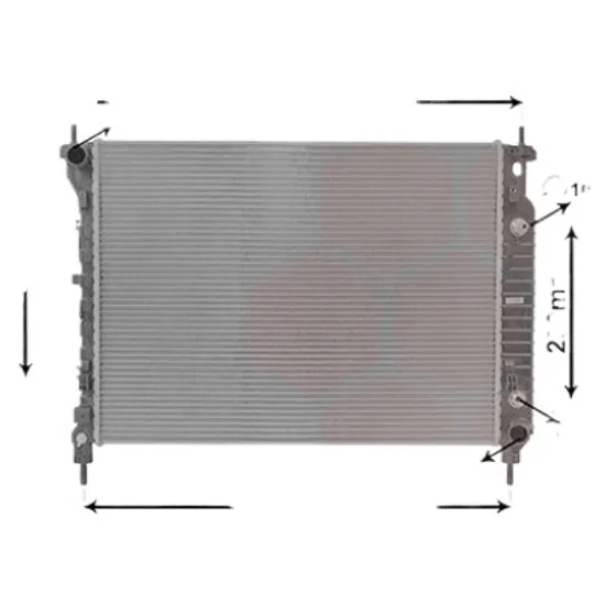 Radiator apa CHEVROLET CAPTIVA C100 2006-> pentru 2.2 D, perioada 2011 2012 2013 2014 2015 2016 2017 2018 2019