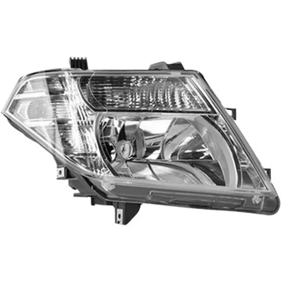 Far dreapta NISSAN NAVARA D40 2004->2014 perioada 2009 2010 2011 2012 2013 2014 de la an de fabricatie 01/2010, cu motor reglaj, semnal alb, cu reglaj electric, cu bec H4