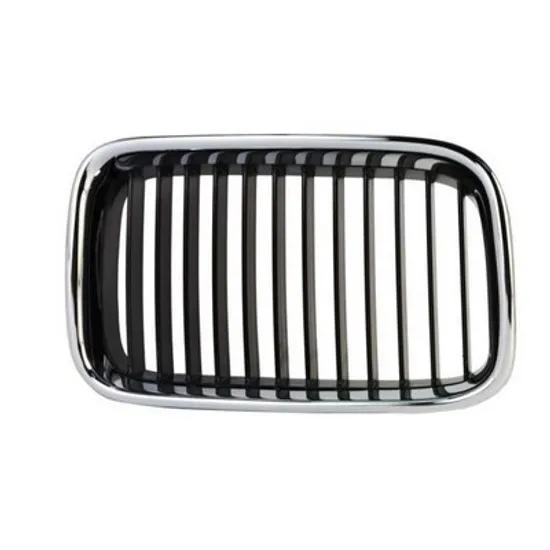 Grila Radiator BMW 3 E36 1990->1998 Grila radiator dreapta, neagra, cu rama cromata, ptr toate modelele, 90-96 Perioada 1990 1991 1992 1993 1994 1995 1996