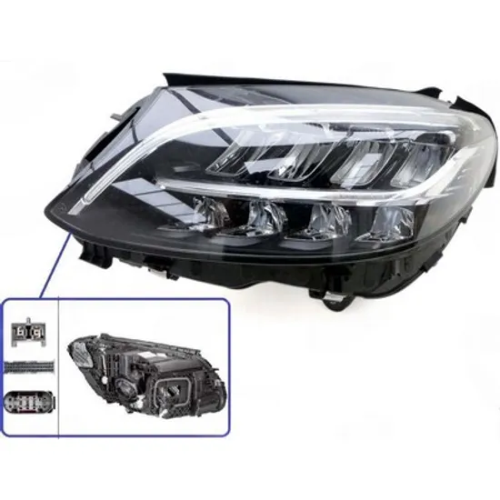 Faruri MERCEDES C-CLASS W205 2013-> Far MULTIBEAM LED (fara LOGO) (E) (DEPO) STANGA Perioada 2015 2016 2017 2018