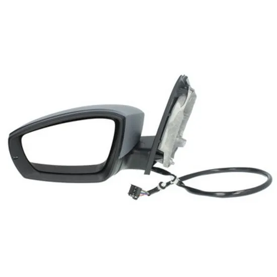 Oglinda VW POLO 6R1 2009->2020 Oglinda exterioara electrica pentru vopsit (cu semnal) (mufa dreapta) STANGA Perioada 2009 2010 2011 2012 2013 2014