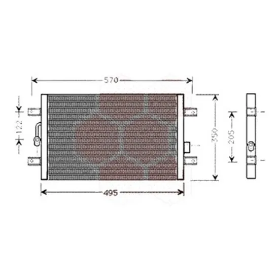 Radiator aer conditionat FORD FOCUS 3 2010->2019 pentru 2.0, perioada 2013 2014 2015 2016 2017