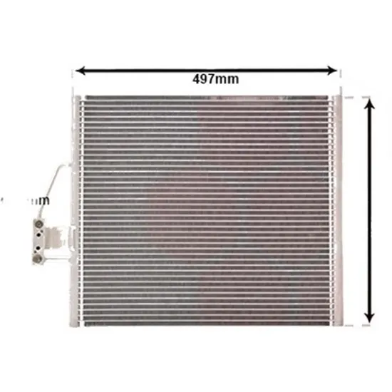 Radiator aer conditionat BMW 4 Coupe F32; F82 2013-> 420 i xDrive 135KW 184CP , pentru motor N20 B20 A, N20 B20 B perioada 2013 2014,2015 2016