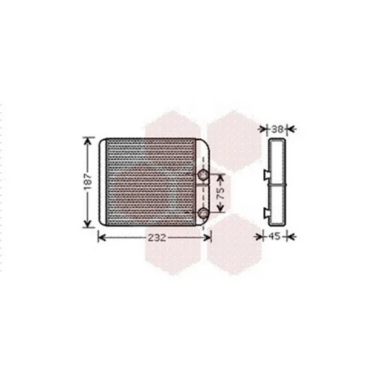 Radiator Incalzire MITSUBISHI SPACE STAR 1998-> Calorifer (BR) (180x175x26) Perioada 1998 1999 2000 2001 2002 2003 2004