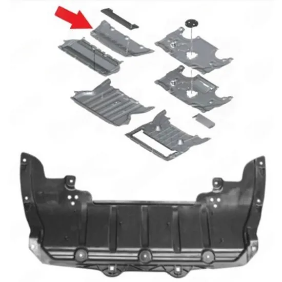 Capac Motor BMW 5 G30, F90 2016-> Capac motor plastic spate (AWD) Perioada 2016 2017 2018 2019 2020