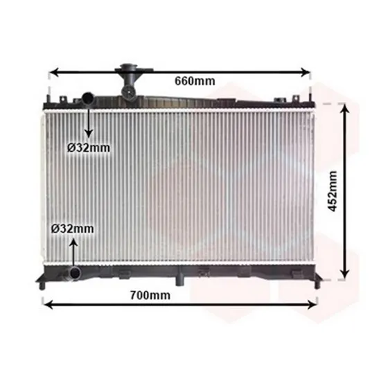 Radiator Motor MAZDA 6 GG 2002->2008 Radiator apa 1.8-2.0cc 16V (68x37.5)-06 (KOYO) Perioada 2002 2003 2004 2005 2006 2007