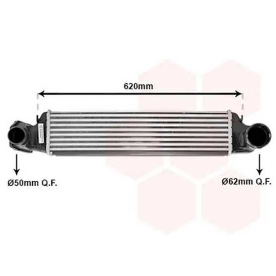 Intercooler BMW 3 E46 1997->2005 Radiator intercooler 2,0TD 2001->2003 (54x130x50) (50/62) Perioada 1998 1999 2000 2001 2002 2003 2004 2005