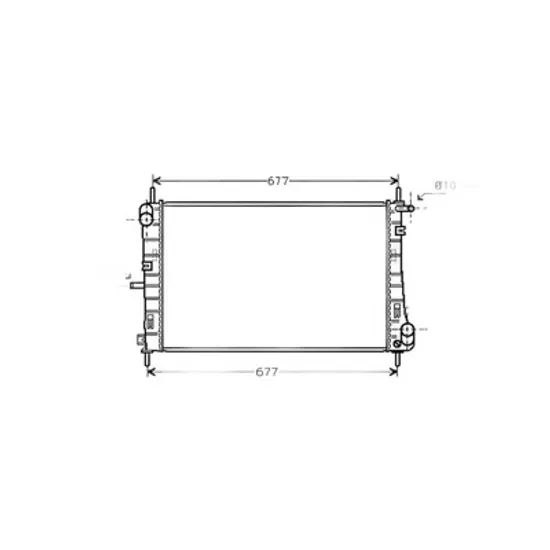 Radiator Motor FORD MONDEO 3 2000->2007 Radiator apa pentru diesel ->2002 cu aer conditionat (62x39,5) Perioada 2000 2001 2002