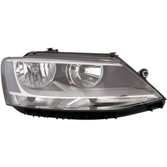 Far dreapta VW JETTA 6 2010-> perioada 2010 2011 2012 2013 2014 2015 2016 2017 pana la an de fabricatie 2015, cu motor reglaj, semnal transparent, cu reglaj electric, cu bec H7/H7