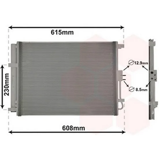 Radiator Aer Conditionat KIA SOUL 2 2014->2019 Radiator aer conditionat toate modelele diesel 480x400x12 Perioada 2014 2015 2016 2017 2018