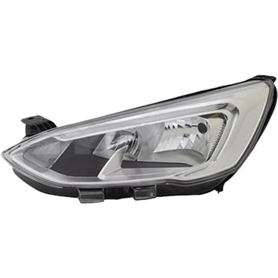 Far stanga FORD FOCUS 4 2018-> perioada 2018 2019 2020 2021 2022 2023 pana la an de fabricatie 2022, cu motor reglaj, fara unitate comanda LED pentru lumini de pozitie, argintiu, cu reglaj electric, pentru daylight LED, cu bec H1/H7