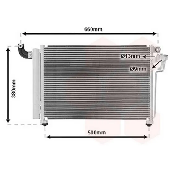 Radiator Aer Conditionat KIA RIO 2005->2011 Radiator aer conditionat diesel Perioada 2005 2006 2007 2008 2009 2010 2011
