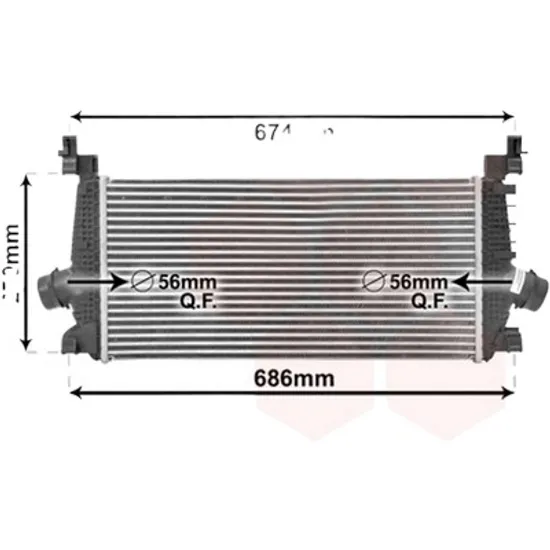 Intercooler OPEL ASTRA J 2009->2015 pentru 1.4 LPG , perioada 2012 2013 2014 2015