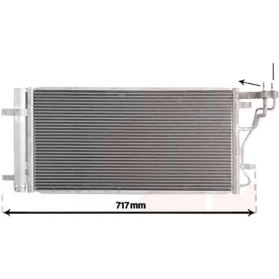 Radiator aer conditionat SUZUKI ALTO 6 2009->2014 pentru 1.0 LPG, perioada 2009 2010 2011 2012 2013 2014