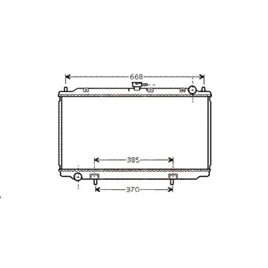 Radiator apa NISSAN ALMERA TINO 1998->2006 2.2 dCi 82KW 112CP , pentru motor perioada 2003 2004,2005 2006