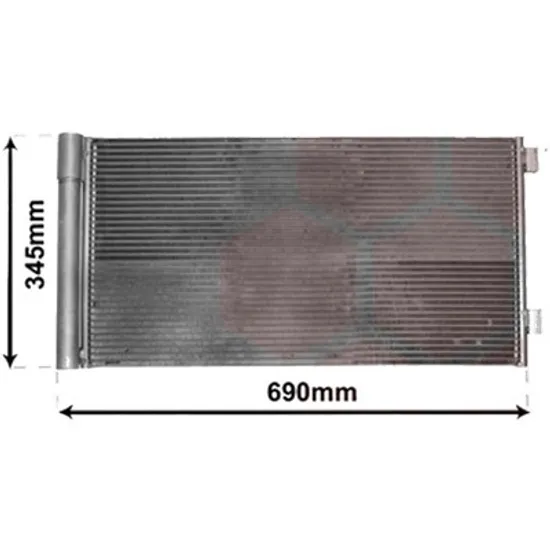 Radiator aer conditionat VW GOLF 7 2012->2020 1.0 TSI 85KW 115CP , pentru motor CHZD, DKRF perioada 2015 2016,2017,2018,2019 2020