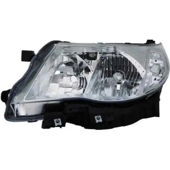 Far stanga SUBARU FORESTER SH 2008->2013 perioada 2010 2011 2012 2013 2014 2015 pana la an de fabricatie 02/2013, cu motor reglaj, cromat, semnal alb, cu reglaj electric, cu bec D2R tub descarcare gaze, cu bec HB3, cu bec W5W, cu bec WY21W