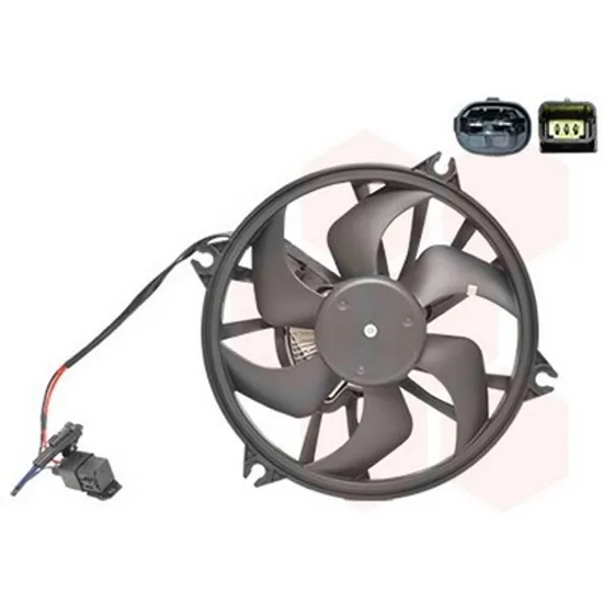 Ventilator Motor PEUGEOT 407 2004->2010 Electroventilator racire complet benzina-diesel (390mm) (2+3 PIN) Perioada 2004 2005 2006 2007 2008 2009 2010