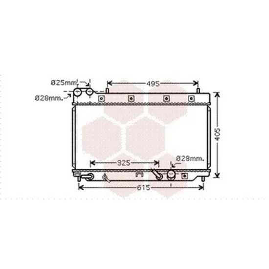 Radiator Motor HONDA JAZZ 2 2002->2008 Radiator apa 1.4 8V +/-A/C CV automata 2004-> (32.5x65) (KOYO) Perioada 2004 2005 2006 2007 2008