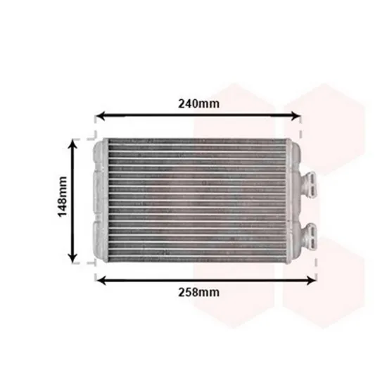 Radiator Incalzire BMW 3 E46 1997->2005 Calorifer (B) fara aer conditionat (205x138) Perioada 1998 1999 2000 2001 2002 2003 2004 2005