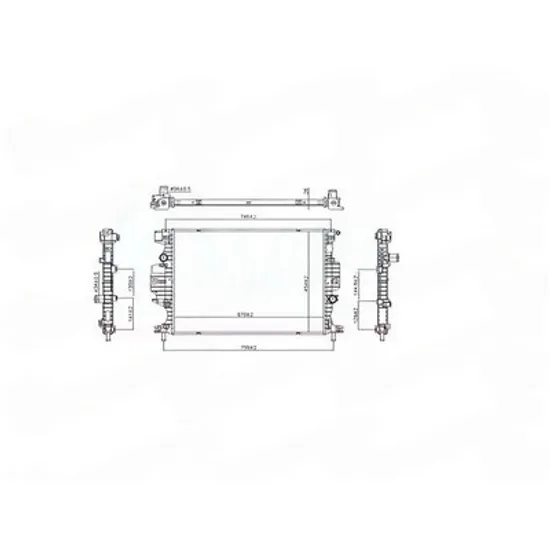 Radiator Motor FORD S-MAX 2015-> Radiator apa motor 2.0 diesel (670x454) Perioada 2019 2020 2021 2022 2023 2024