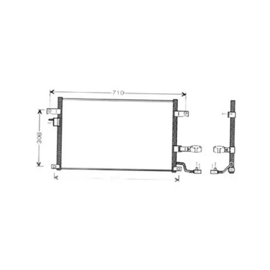Radiator Aer Conditionat DAEWOO NUBIRA 2 2003-> Radiator aer conditionat benzina/ diesel (59,5x39,5x2,0) Perioada 2003 2004 2005 2006 2007 2008 2009 2010