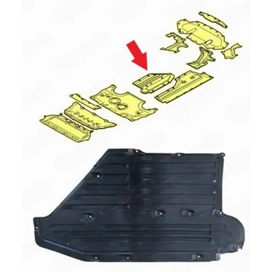 Scut Motor BMW 7 G11 2015-> Scut motor fata central plastic (AUTO) Perioada 2019 2020 2021 2022