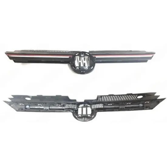 Grila radiator VW GOLF 8 2019-> Grila GTI cu bandou rosu (cu LED) Perioada 2019 2020 2021 2022 2023 2024
