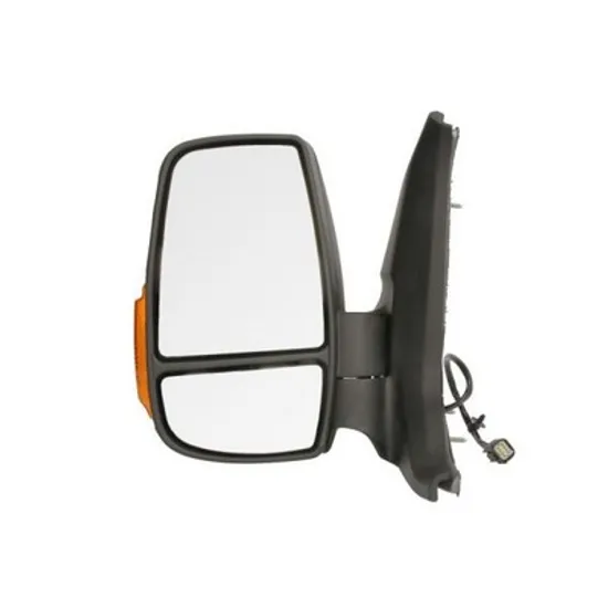 Oglinda FORD TRANSIT 2013-> Oglinda exterioara electrica cu incalzire cu rabatare electrica (brat scurt) (cu semnal galben) (cu lampa pozitie 16W) STANGA Perioada 2013 2014 2015 2016 2017 2018