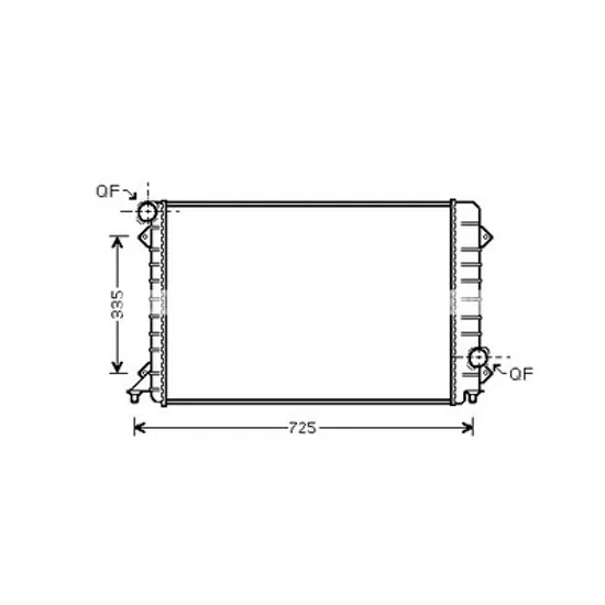Radiator apa AUDI A8 4D2; 4D8 1994->2002 pentru 2.5 TDI, perioada 1997 1998 1999 2000