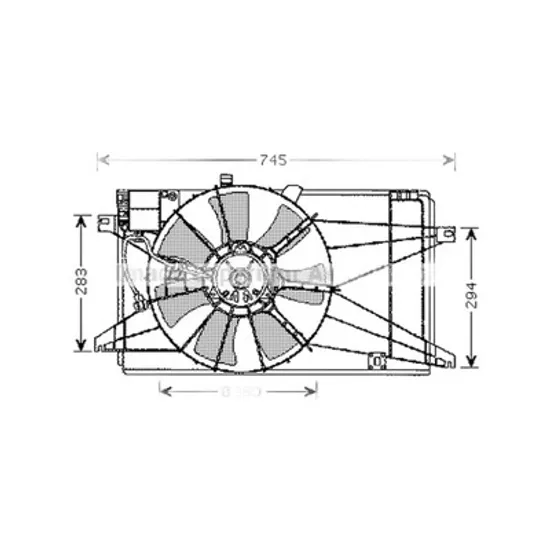 Ventilator Motor MAZDA 5 2005->2010 Electroventilator radiator complet benzina ->2009, Perioada 2005 2006 2007 2008 2009 2010