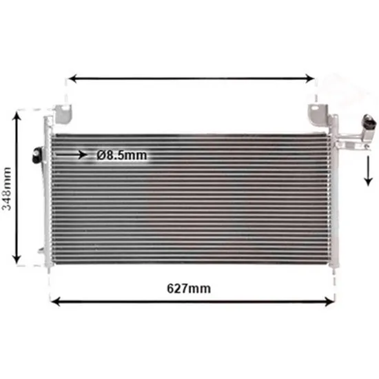 Radiator aer conditionat CITROEN BERLINGO B9 2008-> pentru Electric, perioada 2013 2014 2015 2016 2017 2018 2019