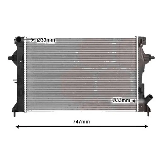 Radiator apa HYUNDAI i30 2017-> 1.4 MPI 74KW 101CP , pentru motor perioada 2017 2018,2019,2020,2021 2022