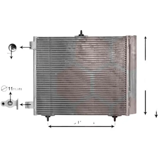 Radiator aer conditionat BMW 3 E46 1997->2005 pentru 330 i, perioada 2001 2002 2003 2004 2005