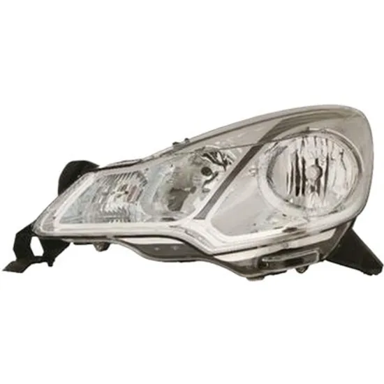 Far stanga CITROEN DS3 2009->2015 perioada 2011 2012 2013 2014 2015 cu motor reglaj, semnal transparent, cu reglaj electric, cu bec H7/H1