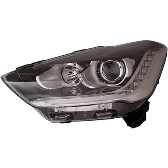 Far stanga CITROEN DS5 2011->2015 perioada 2011 2012 2013 2014 2015 cu motor reglaj, fumuriu, semnal fumuriu, cu reglaj electric, cu bec H7/H1