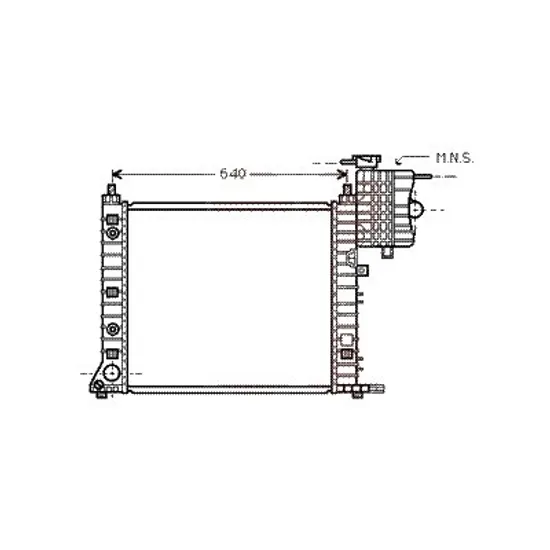 Radiator apa MERCEDES V-CLASS 638 1996->2003 pentru V 200, perioada 1997 1998 1999 2000 2001 2002 2003