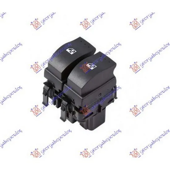 Butoane Usa RENAULT KANGOO 2008->2020 Comutator usa fata dublu 10 pini stanga Perioada 2008 2009 2010 2011 2012 2013 2014